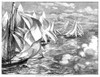 Yachting, 1874. /N'The Royal Albert Club Regatta - A Flying Start.' Engraving, 1874. Poster Print by Granger Collection - Item # VARGRC0266457