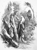 Shakespeare: Tempest. /Nferdinand And Miranda Before Prospero'S Cell (Act Iii, Scene I). Wood Engraving After Sir John Gilbert For William Shakespeare'S Play. Poster Print by Granger Collection - Item # VARGRC0059229