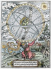 Ptolemaic Universe, 1559. /Natlas Holding Up A Geocentric Universe. Woodcut From William Cunningham'S 'Cosmographical Glasse,' London, 1559. Poster Print by Granger Collection - Item # VARGRC0104373