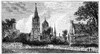 Oxford: Christ Church. /Nview Of Christ Church Cathedral From Merton Meadows On The Campus Of Oxford Univeristy, Oxford, England. Wood Engraving, English, C1885. Poster Print by Granger Collection - Item # VARGRC0094657