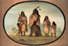 Catlin: Assiniboins. /Nassiniboin Warrior And His Family: Oil On Card By George Catlin. Poster Print by Granger Collection - Item # VARGRC0025906