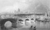 London Bridge, 1852. /Nview Of London Bridge, London, England. Steel Engraving, English, 1852. Poster Print by Granger Collection - Item # VARGRC0059407