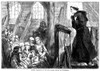 Martin Luther (1483-1546). /Ngerman Religious Reformer. Luther Preaching In The Old Wooden Church At Wittenberg. Wood Engraving, 19Th Century. Poster Print by Granger Collection - Item # VARGRC0040014