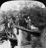 Japan: Ainu Fishermen. /Nfour Ainu Fishermen In Boats On Hokkaido Island. Stereograph, C1906. Poster Print by Granger Collection - Item # VARGRC0167397