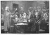 German Baptist Brethren. /N'A Love Feast Among The Dunkers' At Ephrata, Pennsylvania. Wood Engraving After Howard Pyle, 1883. Poster Print by Granger Collection - Item # VARGRC0088692