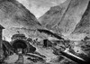 Saint Gotthard Tunnel. /None Of The Swiss Entrances To Saint Gotthard Tunnel During Its Construction From 1872-1880. Wood Engraving From A Contemporary English Newspaper. Poster Print by Granger Collection - Item # VARGRC0002621