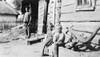 Russia: Peasants, C1918. /Npeasant Children Outside A Log House, Russia. Photographed C1918. Poster Print by Granger Collection - Item # VARGRC0109190