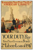 World War I: Liberty Loan. /N'Remember Your First Thrill Of American Liberty?' American World War I Liberty Loan Poster, 1917. Poster Print by Granger Collection - Item # VARGRC0007222