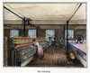 Textile Manufacture, C1836. /Nmule Spinning. Interior View Of A New England Cotton Manufactures Mill. Lithograph, C1836. Poster Print by Granger Collection - Item # VARGRC0009413