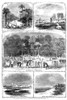 South Carolina, 1863. /N'The Campaign In South Carolina - Scenes On The Sea Islands Near Charleston.' Engraving, 1863. Poster Print by Granger Collection - Item # VARGRC0265215