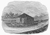 One-Room Schoolhouse. /Na Rural Schoolhouse Of The Early 19Th Century. Wood Engraving, American, C1870. Poster Print by Granger Collection - Item # VARGRC0092813