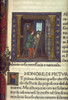 Artist Painting A Portrait. /Ninitial 'H' From Italian Illuminated Manuscript, 1476. Poster Print by Granger Collection - Item # VARGRC0035181