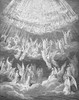Dante: Paradise. /Nthe Heavenly Choir. Wood Engraving After Gustave Dore. Poster Print by Granger Collection - Item # VARGRC0013926