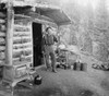 Pike'S Peak: Prospector. /Na Prospector Stands Outside His Cabin On Pike'S Peak, Colorado. Photographed By William Henry Jackson, C1900. Poster Print by Granger Collection - Item # VARGRC0216893