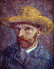 Vincent Van Gogh /N(1853-1890). Dutch Painter. Self-Portrait With A Straw Hat. Oil On Canvas, 1887. Poster Print by Granger Collection - Item # VARGRC0026152