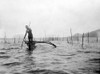 Hawaii, 1919. /Na Fisherman On An Outrigger In Hawaii. Photograph, 1919. Poster Print by Granger Collection - Item # VARGRC0527376