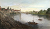 Danube: Ulm, 1821. /Na View Of The Danube At Ulm, Germany. Steel Engraving, 1821, After A Drawing By Robert Batty. Poster Print by Granger Collection - Item # VARGRC0047271
