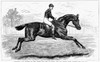 Horse Racing, 1880S. /N'"Iroquois," The Winner Of The Derby And The St. Leger, And His Jockey, Fred Archer.' Line Engraving, Early 1880S. Poster Print by Granger Collection - Item # VARGRC0039126