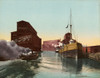 Chicago River, C1900. /Nboats And Elevators Along The Chicago River In Chicago, Illinois. Photochrome, C1900. Poster Print by Granger Collection - Item # VARGRC0216563
