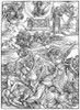 Durer: Apocalypse. /Nthe Battle Of The Angels (Revelation Ix, 13-19). Woodcut, 1498, By Albrecht D�rer. Poster Print by Granger Collection - Item # VARGRC0003704