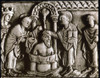 Baptism Of Clovis I, 496 A.D. /Nst. Remi Baptizing Clovis I As Queen Clotilda Watches, 496 A.D. Detail From An Ivory Diptych, 9Th Century. Poster Print by Granger Collection - Item # VARGRC0022669