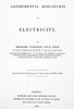 Michael Faraday /N(1791-1867). English Chemist And Physicist. Title Page Of The First Edition Of Michael Faraday'S 'Experimental Researches In Electricity,' London, England, 1839. Poster Print by Granger Collection - Item # VARGRC0070161