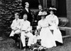 Theodore Roosevelt Family/Nat Sagamore Hill, Oyster Bay, New York, In 1907. Left To Right: Quentin, T.R., Theodore Jr., Archie, Kermit, Mrs. Roosevelt And Ethel. Poster Print by Granger Collection - Item # VARGRC0014251