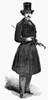 Men'S Fashion, 1852. /Na Fashionable Gentleman In His Overcoat. Wood Engraving, English, 1852. Poster Print by Granger Collection - Item # VARGRC0093537