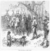 Canada: Fur Traders, 1879. /Nmeeting Between Native American And Canadian Fur Traders Of The Hudson'S Bay Company. Wood Engraving, 1879. Poster Print by Granger Collection - Item # VARGRC0096051