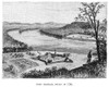 Ohio: Fort Harmar, 1785.  Fort Harmar, At The Mouth Of The Muskingum River In Ohio, Built In 1785. Engraving, American, 1885. Poster Print by Granger Collection - Item # VARGRC0382926