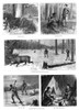 Canada: Moose Hunting, 1878. /N'Moose-Hunting In Nova Scotia.' Engraving, American, 1878. Poster Print by Granger Collection - Item # VARGRC0264540
