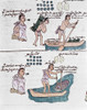 Mexico: Codex Mendoza. /Na Father Teaches His Son To Carry Firewood, To Handle A Canoe, And To Fish. Poster Print by Granger Collection - Item # VARGRC0054041