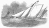 England: Yacht Race, 1852. /Nthe Royal Thames Yacht Club Match Near Nore, England. Wood Engraving, 1852. Poster Print by Granger Collection - Item # VARGRC0098076