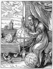 Astronomer, 16Th Century. /Nan Astronomer And Cosmographer. Line Engraving After A 16Th Century Woodcut By Jost Amman. Poster Print by Granger Collection - Item # VARGRC0005972