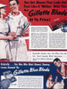 Gillette Razor Ad, 1939. /Namerican Magazine Advertisement, 1939, For Thin Gillette Blades And Gillette Blue Blades. Poster Print by Granger Collection - Item # VARGRC0082524