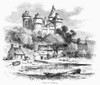 France: Chateau. /Nview Of The Chateau De Combourg In Brittany, France. Wood Engraving, C1875, After R.P. Leitch. Poster Print by Granger Collection - Item # VARGRC0092976