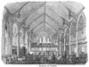 Brooklyn: Prep School. /Ninterior Of The Chapel At Packer Collegiate Institute, A Preparatory School Established In 1845 At Brooklyn Heights, Brooklyn. Wood Engraving, C1850. Poster Print by Granger Collection - Item # VARGRC0092705