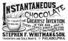 Hot Chocolate Ad, 1893. /Ninstant Hot Chocolate. American Magazine Advertisement, 1893. Poster Print by Granger Collection - Item # VARGRC0065002
