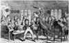 Elementary School, 1839. /Na School Beating In England. Etching, 1839, By George Cruikshank. Poster Print by Granger Collection - Item # VARGRC0012155