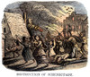 Schenectady Raid, 1690. /Nthe Raid On The Frontier Settlement At Schenectady, New York By A French And Native American War Party, 8-9 February 1690. Wood Engraving, C1850. Poster Print by Granger Collection - Item # VARGRC0076304