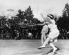 Helen Newington Wills /N(1906-1998). American Tennis Player. Wills Competing In A Doubles Match At A Tournament In Nice, France, 1926. Poster Print by Granger Collection - Item # VARGRC0169683