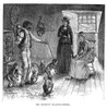 Immigrants: Monkey Trainer. /Nan Italian Monkey Trainer In A Tenement Dwelling In The Little Italy Neighborhood Of Manhattan, New York City. Wood Engraving, American, 1881, After W.A. Rogers. Poster Print by Granger Collection - Item # VARGRC0171945