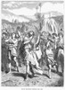 David & The Ark. /Ndavid Rejoicing Before The Ark, Having Slain The Philistine (Ii Samuel 6: 14-17). Wood Engraving, English, Late 19Th Century. Poster Print by Granger Collection - Item # VARGRC0028002