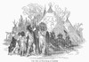 Native Americans: War Party. /Na War Party Of Native Americans During The American Revolution. Line Engraving, 19Th Century. Poster Print by Granger Collection - Item # VARGRC0095711