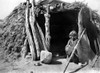 Navajo Woman, C1901. /Nan Elderly Navajo Woman Seated In The Doorway Of A Hogan, A Traditional Dwelling, In The Southwestern United States. Photograph, C1901. Poster Print by Granger Collection - Item # VARGRC0117202