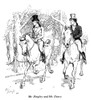 Pride & Prejudice, 1894. /Nmr. Bingley And Mr. Darcy Riding. Illustration By Hugh Thomson For An 1894 Edition Of Jane Austen'S Novel 'Pride And Prejudice,' First Published In 1813. Poster Print by Granger Collection - Item # VARGRC0041691
