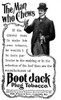 Chewing Tobacco, 1897. /Namerican Magazine Advertisement, 1897, For Boot Jack Plug Tobacco. Poster Print by Granger Collection - Item # VARGRC0075174