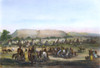 Native American Camp, 1844. /Nencampment Of The Piekann Native Americans. Aquatint Engraving, 1844, After Karl Bodmer. Poster Print by Granger Collection - Item # VARGRC0042180