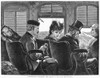 Railroad: Passengers, 1872. /N'Constructing Railroad Ties.' Wood Engraving, English, 1872. Poster Print by Granger Collection - Item # VARGRC0052343