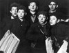 New York: Newsboys, 1908. /Na Group Of Newboys At Night In New York City. Photograph By Lewis Hine, 1908. Poster Print by Granger Collection - Item # VARGRC0039731